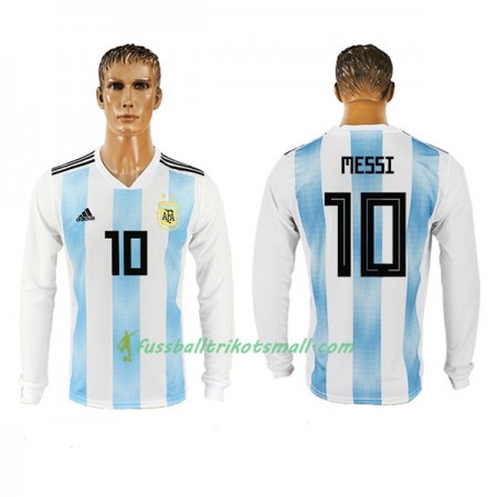 Fußballtrikots Argentinien Messi 10 WM 2018 Langarm Heimtrikotsatz kaufen